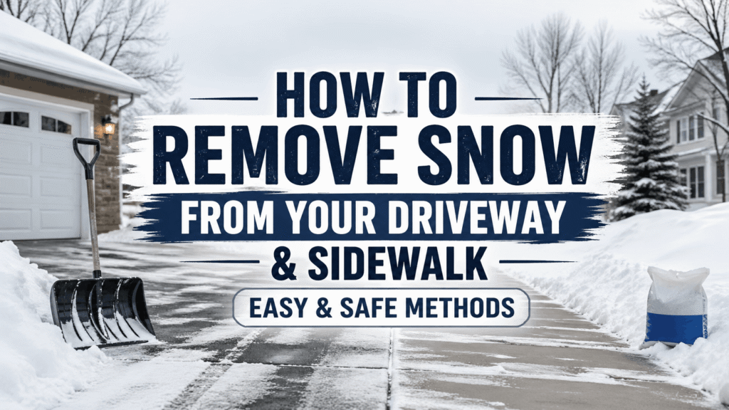 How to Remove Snow From Your Driveway & Sidewalk (Easy & Safe Methods)