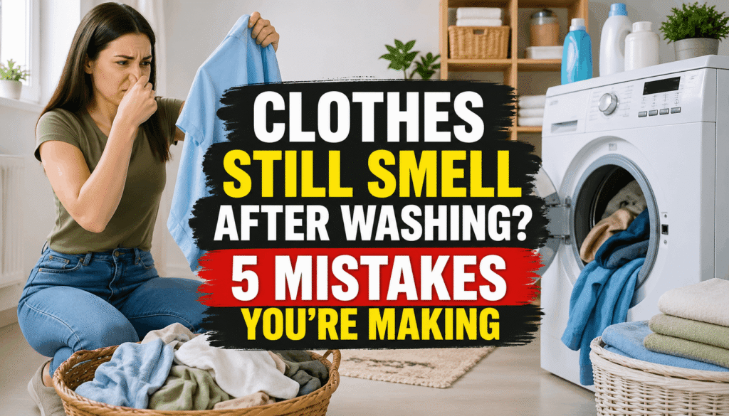Clothes Still Smell After Washing? 5 Mistakes You’re Making