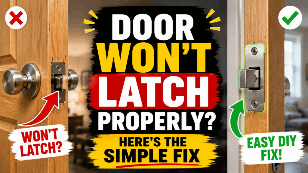 Door Won’t Latch Properly? Here’s the Simple Fix