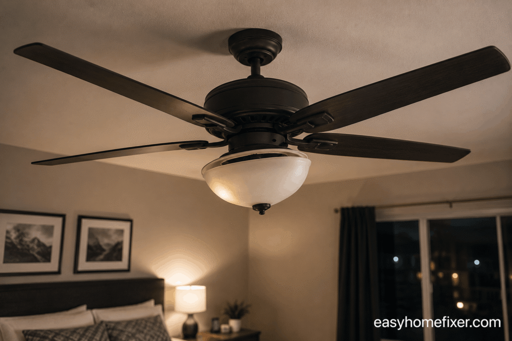 Why Your Ceiling Fan Makes Noise at Night