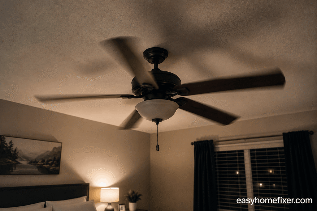 Why Your Ceiling Fan Makes Noise at Night