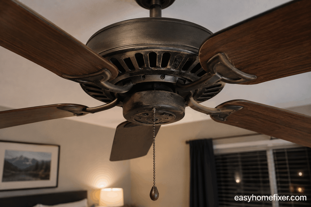 Why Your Ceiling Fan Makes Noise at Night