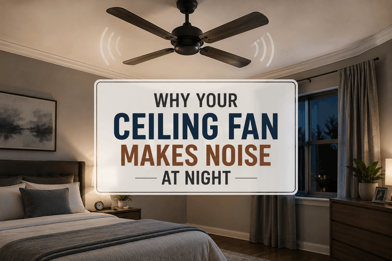 Why Your Ceiling Fan Makes Noise at Night