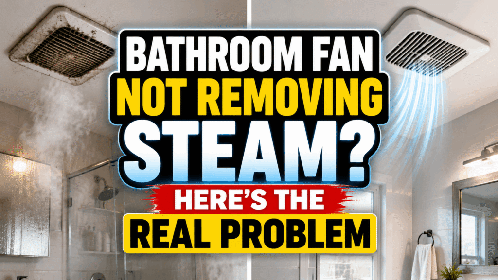 Bathroom Fan Not Removing Steam? Here’s the Real Problem