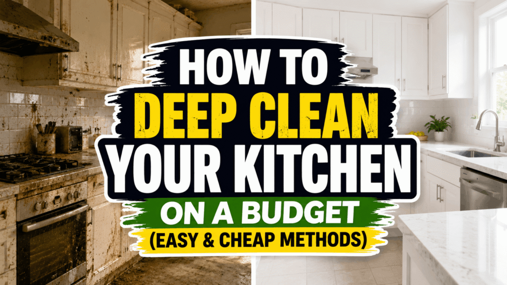 How to Deep Clean Your Kitchen on a Budget (Easy & Cheap Methods)