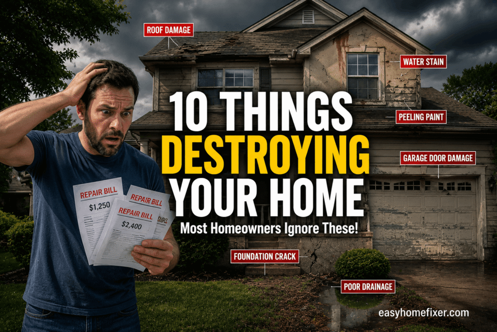 10 Things Slowly Destroying Your Home (That Most Homeowners Ignore)