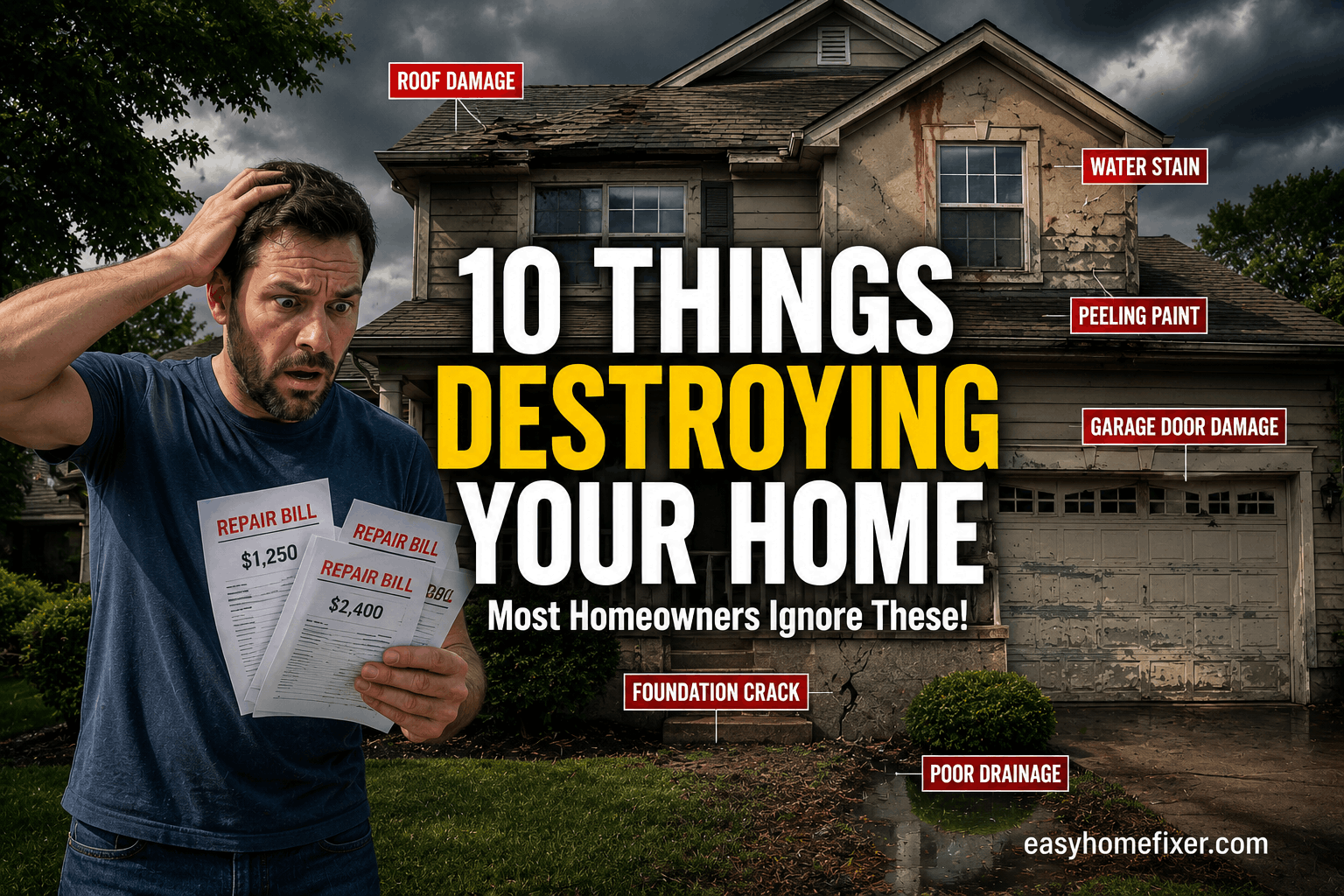 10 Things Slowly Destroying Your Home (That Most Homeowners Ignore)