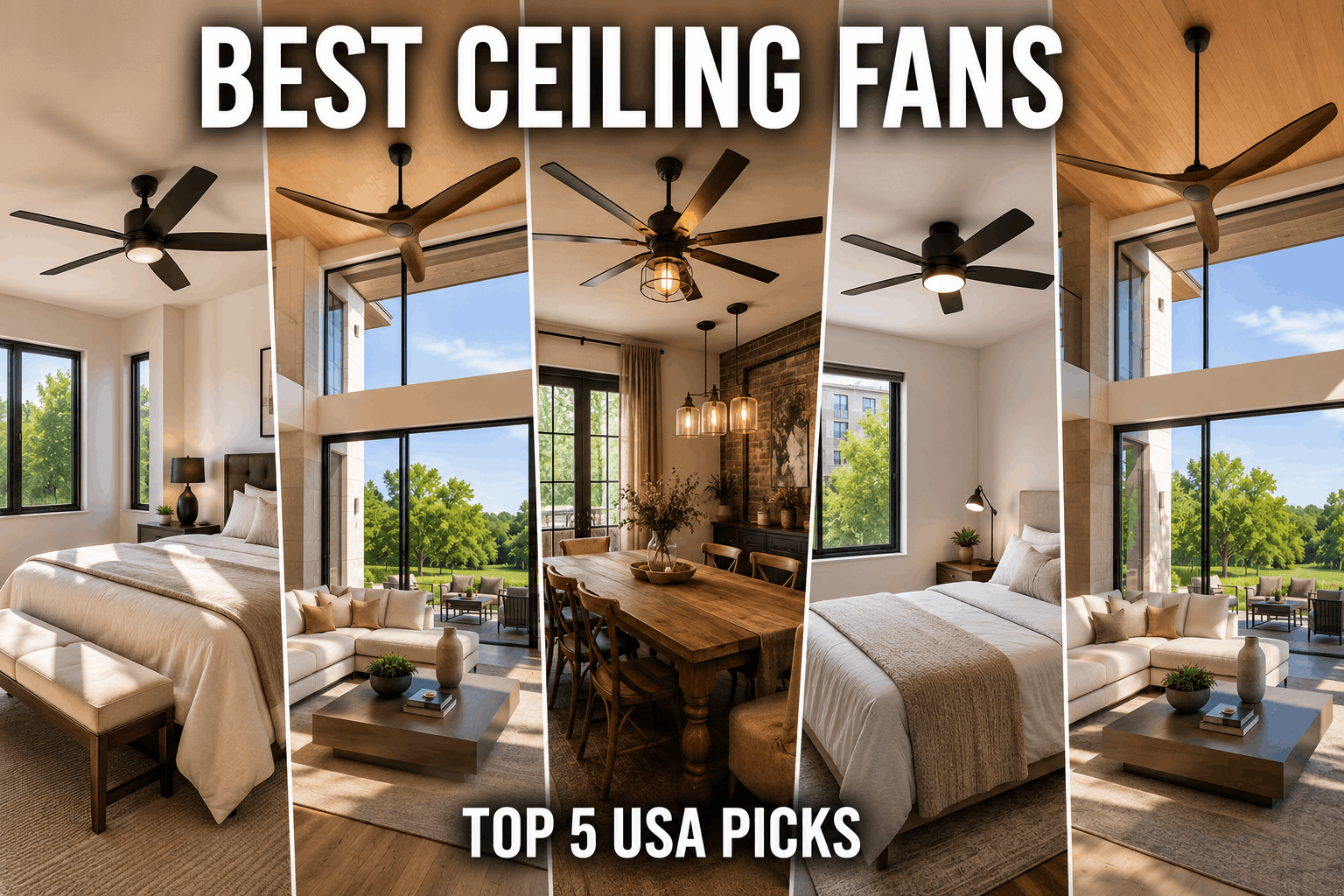 Top 5 Best Ceiling Fans for Your Home in the USA (2026)