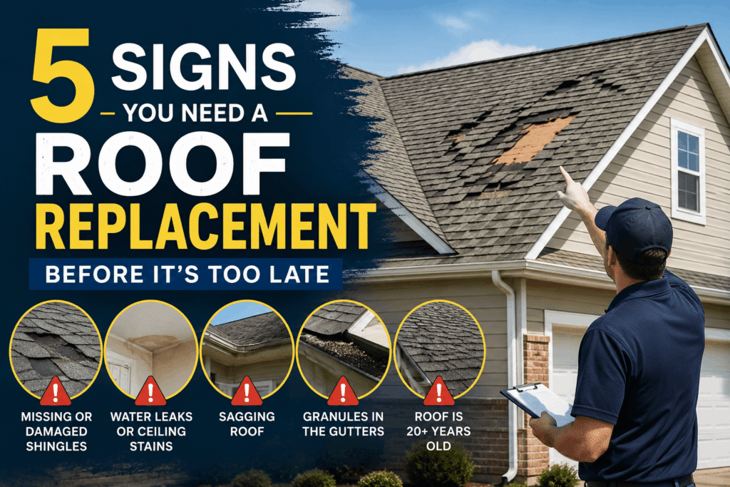 Signs You Need a Roof Replacement: 5 Warning Signs Every Homeowner Should Know