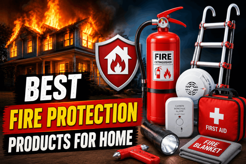 best fire protection products for home, fire safety products, home fire safety, fire extinguisher