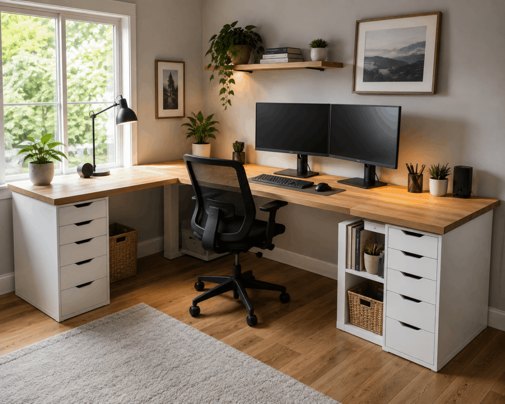 5 IKEA Desk Hacks to Create a Custom Home Office