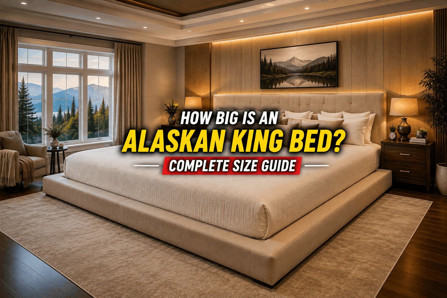 How Big Is an Alaskan King Bed? Complete Size Guide