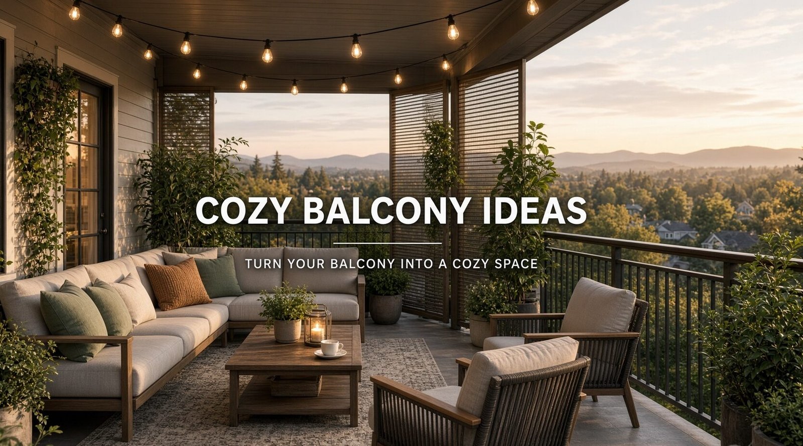 How to Turn Your Balcony Into a Cozy Outdoor Space