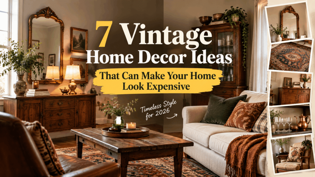 7 Vintage Home Decor Ideas That Can Make Your Home Look Expensive